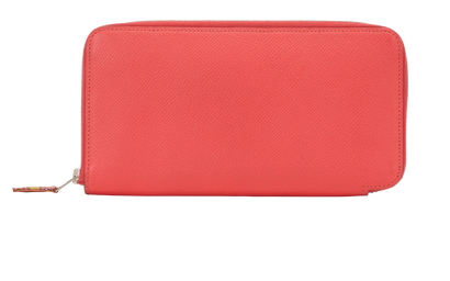 Hermes Silk'In Classique Long Wallet, &pound;395, Accessories, Orange, Leather, Front view